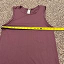 Zyia  Sleeveless Ribbed Top in Plum Photo 2