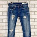 Rag and Bone  Dre Slim Boyfriend Distressed Jeans in Erv’s Wash Size 24 Photo 3