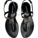 Burberry  Emily TB Logo Slingback Thong Monogram Leather Sandal EU 40.5 - US 10.5 Photo 0