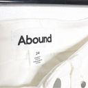 Nordstrom Abound High Rise Skinny Jeans White Denim Size 24 Photo 8