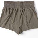 All In Motion  Women's Small High Rise Athletic Flex Zip Pocket Taupe Gray Shorts Photo 3