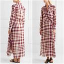 Theory Jinniefield Wrap-Effect Plaid Cotton Maxi Dress Photo 2