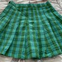 Urban Outfitters NWT  Katie green plaid pleated academia mini skirt, size S Photo 0