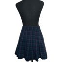 American Eagle AE Plaid Pleated Skirt Highest Rise 00 Regular Women’s Blue Photo 2