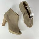 Paul Green  beige suede peep toe heeled booties Photo 1