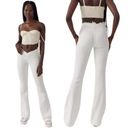 BDG NWT Urban Outfitters  Ruched V-Front Flare Jeans Women's 31 White Low Rise Photo 1