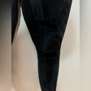 American Eagle Size 12 Reg  Black Super Distressed Curvy High Rise Jegging Jeans Photo 3