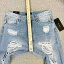 American Bazi  Distressed Boyfriend Jeans Hollywood Graffiti Blue Large Photo 10