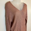 The Moon  & Madison Pink Knit Long Sleeve Sweater Size Small Photo 2