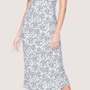 Lost + Wander  Wild Thing Animal Print Bias Midi Dress Blue Leopard Size L NWT Photo 0