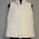 Talbots Duck Down Filled Ivory Puffer Vest Women SP Full Zip Fall Photo 1