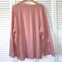 WD•NY  Plus Size Sweatshirt With Drawstring Sleeves Size 3X Photo 3