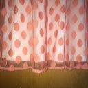 Ultra Pink Little orange flowy polka dot dress Photo 4