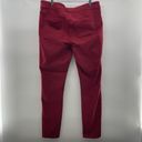 Maurice's  Size 14 Pants Skinny Jeggings Mid Rise Stretch Women’s Red Holidays Photo 2