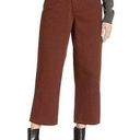 C/MEO COLLECTIVE  Cross Over Wide Leg Cropped Jeans in Mahogany Size 4 NWT Photo 0