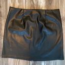 Bevello Black Faux Leather Skirt Photo 1