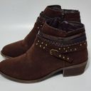 XOXO  Gustavo Chocolate Faux Suede Ankle Strap Boots Size 7½ Photo 4