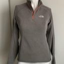 The North Face  XS gray 1/4 zip fleece pullover Photo 0