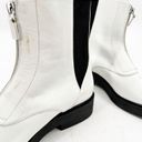 Stuart Weitzman  Lodge Zip White Leather Bootie Size 8B Photo 3