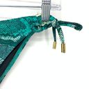 Radio Fiji  Women's Sz S/M Snakeprint Bikini Two Piece Sets Green *READ Photo 3