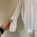 Eberjay Eberjey Pink & White Striped Long‎ Sleeve Pajama Top Size small super soft Photo 3