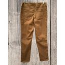 Ruby Rd  LADIES PETITE SPANDEX BLEND PULLON LONG BROWN TWILL PANTS JEANS 8P Photo 6