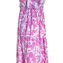 Peter Som  Collective Pink Floral Midi Dress Photo 4