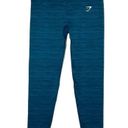 Gymshark  Atlantic Shark Blue Adapt Marl Seamless Leggings Small Photo 4