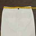 J.Jill  Smooth Fit White Denim Skirt Size 10 Photo 4