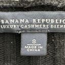 Banana Republic Luxury Cashmere Blend Black Wool Cashmere Deep Cowl Neck Cable Knit Sweater, size S Photo 2