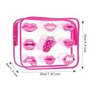 Source Unknown Cosmetic Case Travel Pouch Makeup Bag Concerts Festival Beach Clear, Pink Photo 6