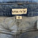 Ava & Viv  Womens Distressed Light Wash Cuffed Jean Denim Shorts Plus Size 20W Photo 5