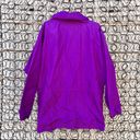 Vintage 90s SERAC purple nylon oversized windbreaker with roll up hood Size M Photo 3