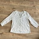 Marine layer  Penny Tie Front Peasant Top Blouse Sz M Photo 3