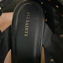 ALLSAINTS  Sienna Leather Platform Sandal Black wrap strap w/ buckle 8.5US/39EU Photo 7