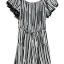 ee: Some Black and White Striped, Off the Shoulder Romper Size Small Photo 2