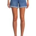 Time & Tru New  Women's Denim Shorts with Cuffed Hem Size: L (12-14) Photo 5