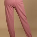 Lulus NWT  Boat House Drawstring Jogger Sweatpants in Mauve Pink Photo 9