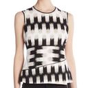 BCBGMAXAZRIA  Jolyne Asymmetrical Printed Peplum Top Photo 0