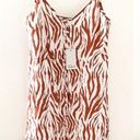 Rails Dress Frida Stripes Midi Rust Zebra S NWT Photo 1