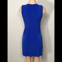 Calvin Klein  blue faux wrap dress. Size 4. NWOT Photo 3