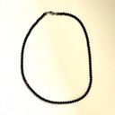 Onyx Dainty silver black  beaded necklace Photo 5