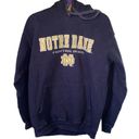 E5 Notre Dame hoodie drawstring kangaroo pocket embroidered letters Size medium Photo 0