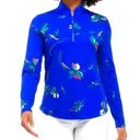 PGA Tour BRIGHT & BOLD  Long Sleeve‎ Floral 1/4 Zip Pullover Size Large Photo 0