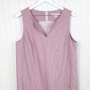 W By Worth  Pink Checkered Plaid Sleeveless Shift Dress Wool Blend Womens Size 12 Photo 2