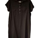 Sonoma D1  Goods For Life Linen Henley Shirt Dress Size Medium Photo 1