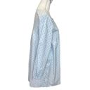 Lacausa  Avery Shirt Dress Mini Baby Blue Polka Dot Button Front Size S New Photo 1