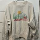 American Eagle AE Super Soft Fleece Oversized Vintage Crew Neck Sweatshirt Photo 1