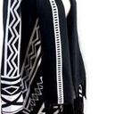 Chico's Chico’s Aztec print open front fringed cardigan front Black White  size XL Photo 4