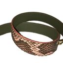 Fendi  Strap You Python Leather Shoulder Pink SNAKESKIN Olive Green Handbag Strap Photo 2